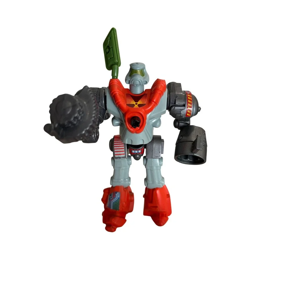 Mattel‎ Rockem Sockem Robots Wastor Action Figure Grey Red Sci-Fi Battle Toy